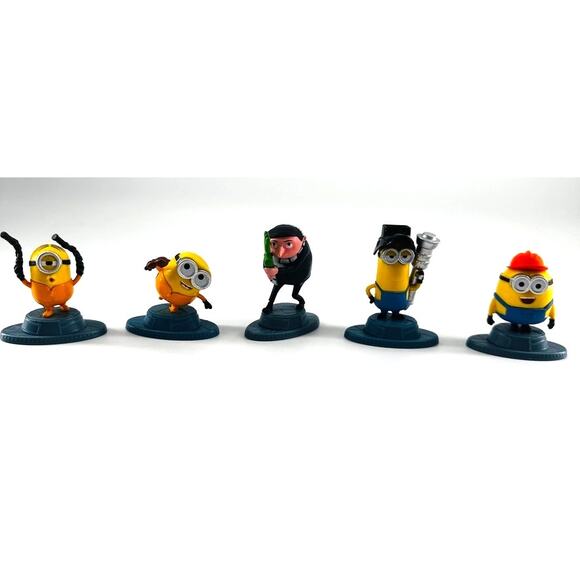 2019 Despicable Me Minions & Gru Figurines – Set of 5 – Mattel Universal Studios - Picture 1 of 3